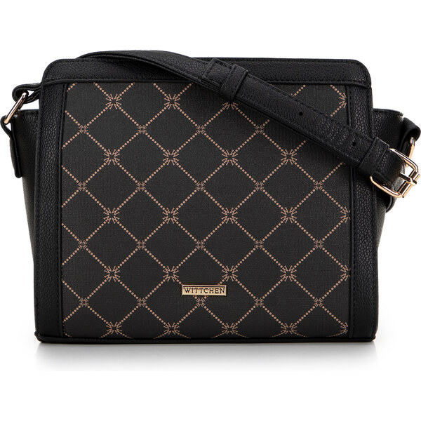 Wittchen Dámska crossbody s monogramom čierna 99-4Y-501-1 66065551