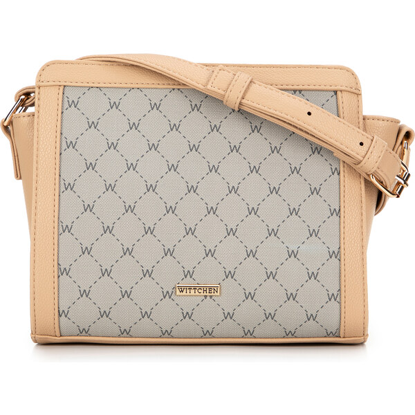 Wittchen Dámska crossbody s monogramom béžová 99-4Y-501-9 66065549
