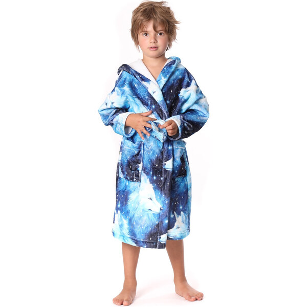 Detský župan Lupo s kapucňou - Vestis 58281760