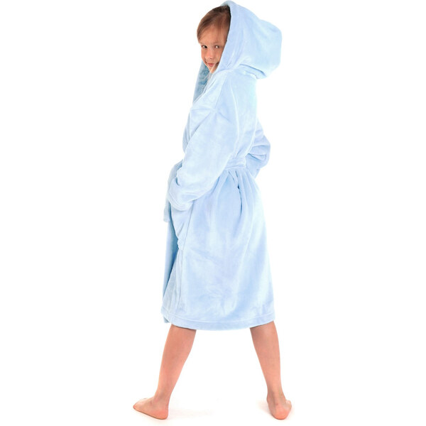 Detský župan Siena s kapucňou 9156 svetlomodrý - Vestis 61297782