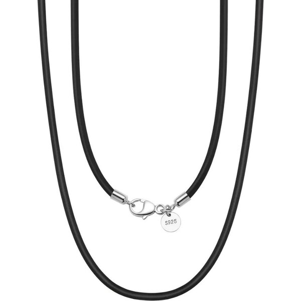 MAJYA Kožená čierna šnúrka BRUNO 60 cm | šírka 2 mm 11570 64582418