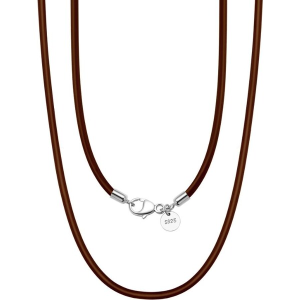 MAJYA Kožená hnedá šnúrka BRUNO 45 cm | šírka 3 mm 11204 64582162