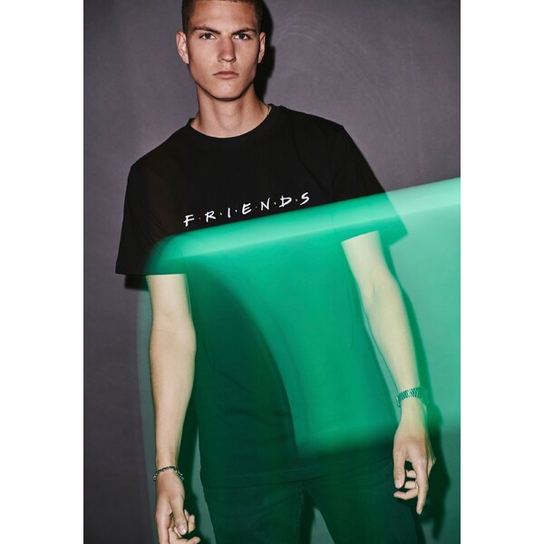 Merchcode Black T-shirt with friends logo 58292714