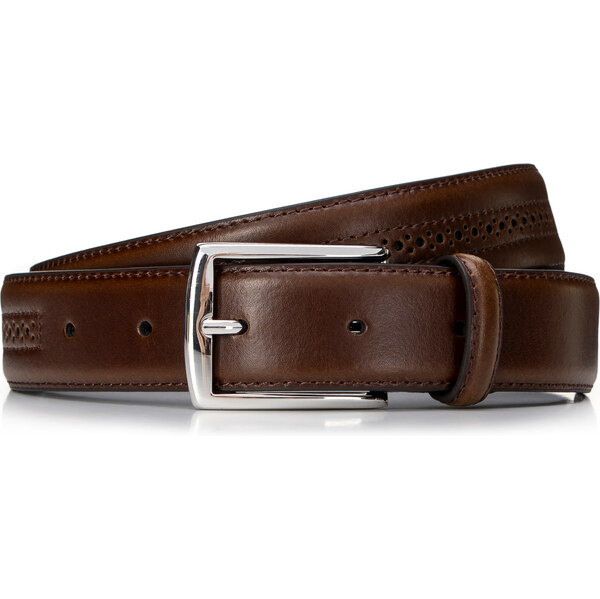 Tmavohnedý kožený opasok Wittchen 99-8M-112-4 58325454