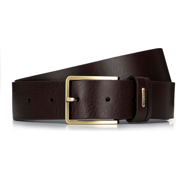 Wittchen Pánsky kožený opasok s logom hnedý 99-8M-110-4 skl. 66066760