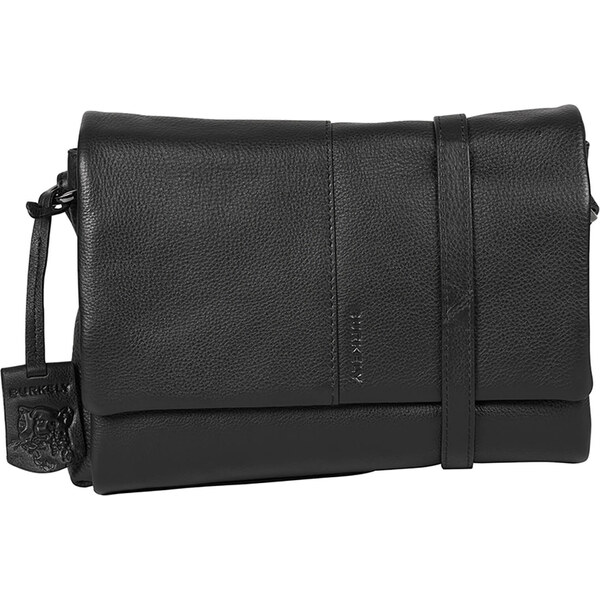 Dámska crossbody kožená kabelka Burkely Triona - čierna 58297847