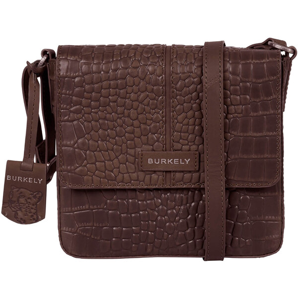 Dámska crossbody kožená kabelka Burkely Fia - hnedá 58297852