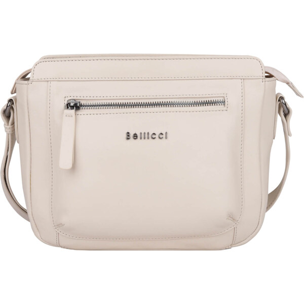 Dámska kožená crossbody kabelka Bellicci Silene - béžová 58297923