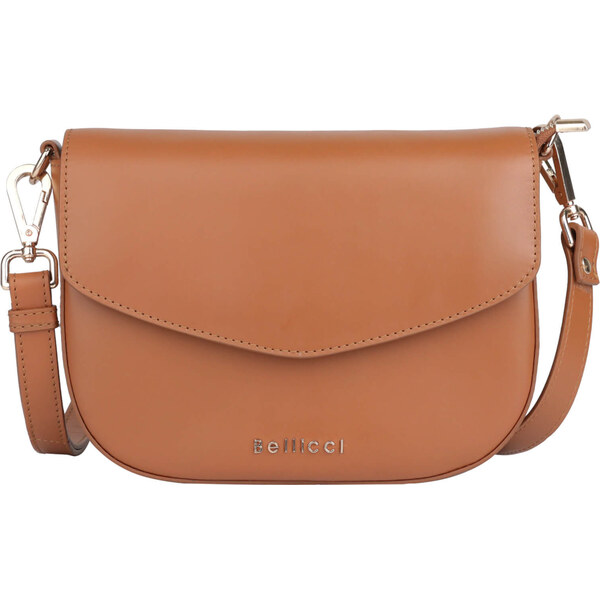 Dámska kožená crossbody kabelka Bellicci Lenke - koňak 58297926