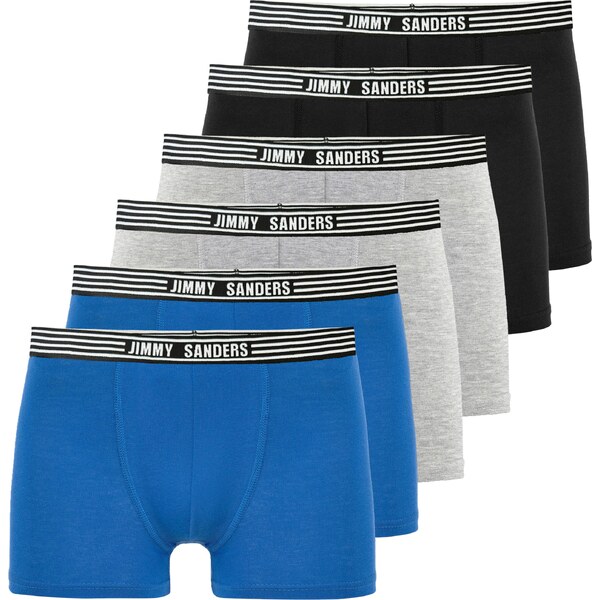 Jimmy Sanders Boxerky modrá / sivá melírovaná / čierna / biela 56609408