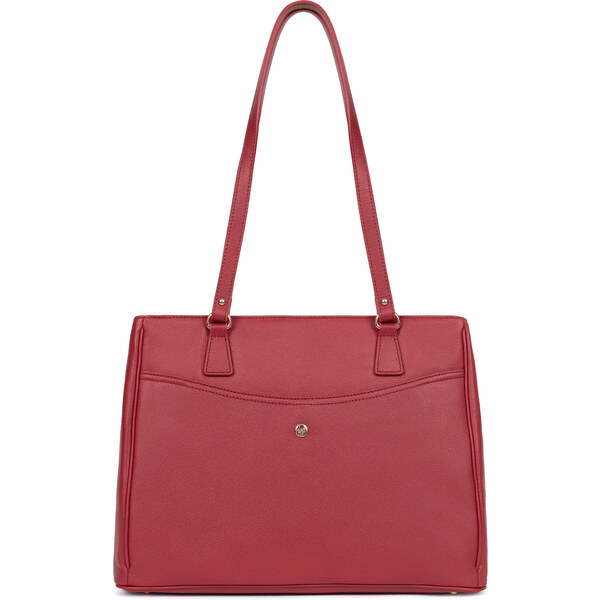 Dámska kožená kabelka Hexagona Samea - červená 58297933