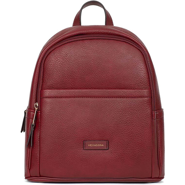Hexagona Elegantný dámsky batoh Hexagon Suvi - tmavo červená 58298093