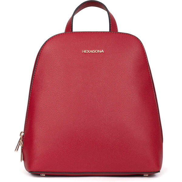 Hexagona Elegantný dámsky batoh Hexagon Viviana - červená 58298146