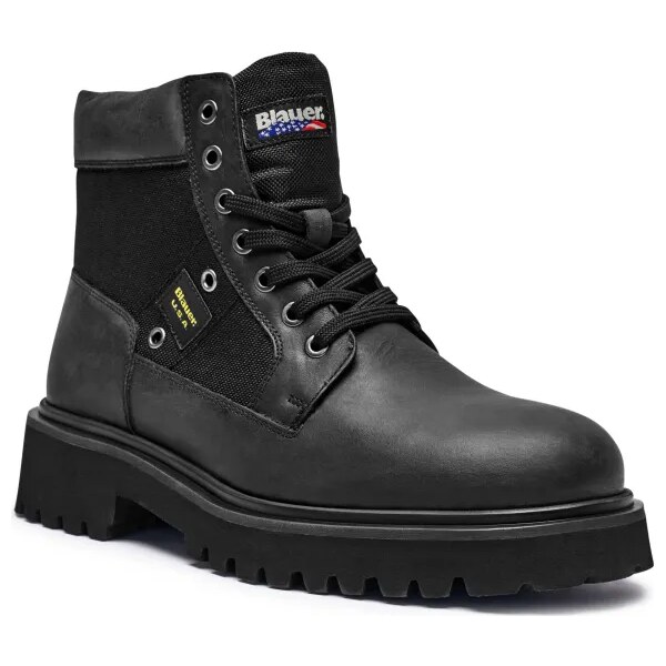 BLAUER Kožené šnurovacie topánky BUXTON03 58240909