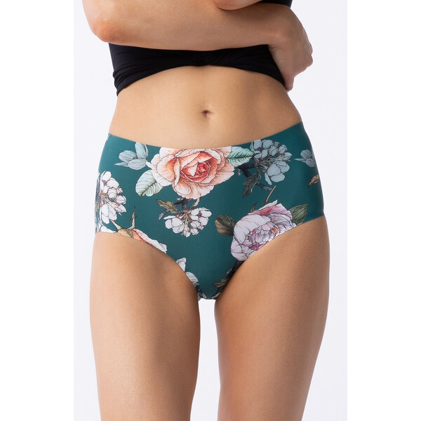 Dámske nohavičky Tea Rose Simple Brasil Maxi Green so vzorom - Julimex 61559524