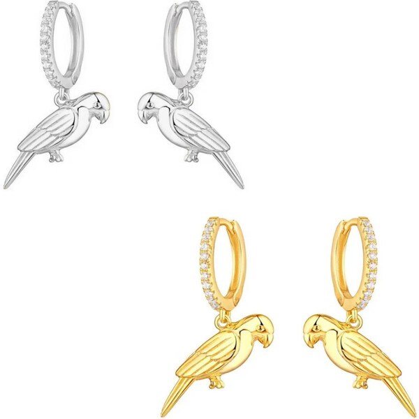 Olivie Strieborné náušnice PAPÚŠOK 9082 58492183