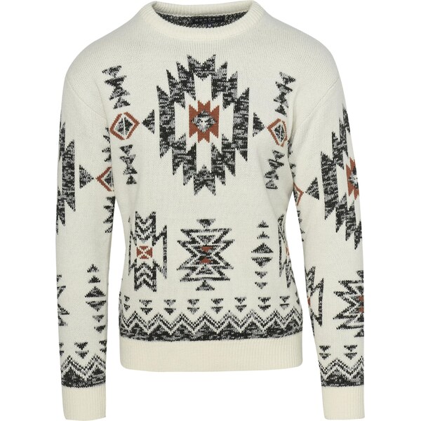 KOROSHI Sveter hnedá / čierna / šedobiela 58306114