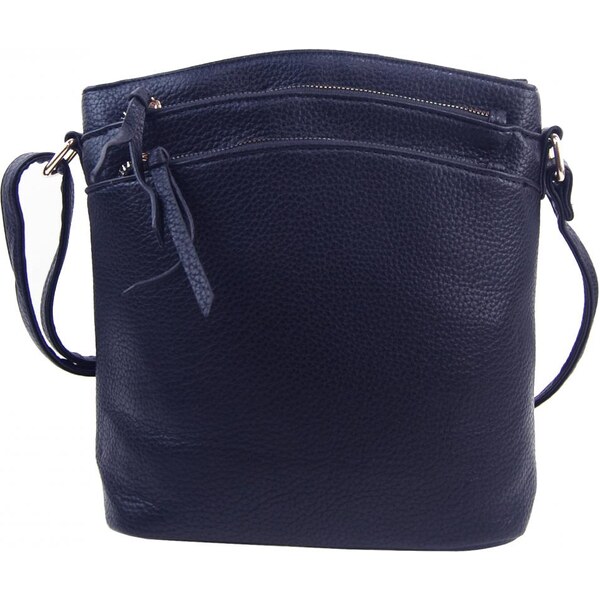 INT. COMPANY Tmavo modrá dámska crossbody kabelka so zlatými doplnkami 58303827