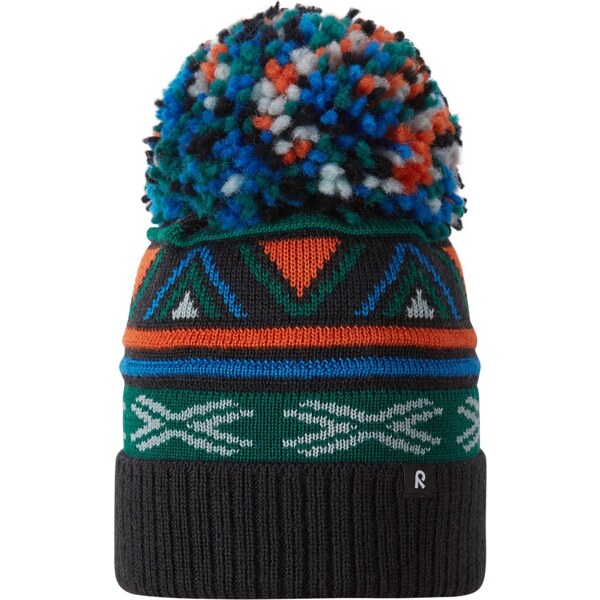 Detská zimná čiapka Reima Kirjoen čierna 58312180