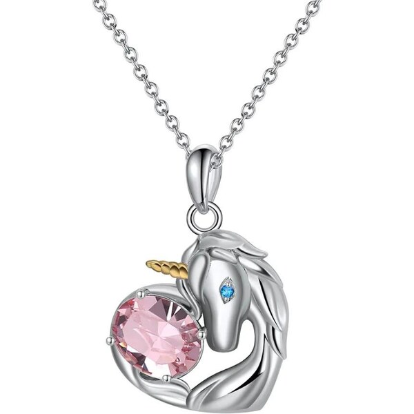 MAJYA Strieborná retiazka s príveskom JEDNOROŽEC 11221 64582195