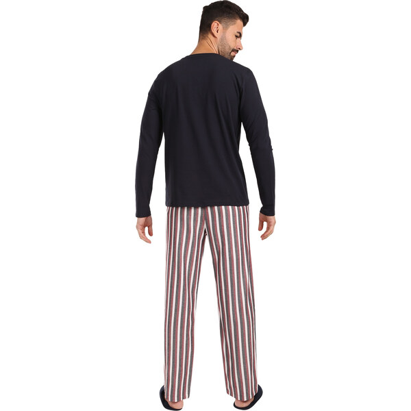 Pánske pyžamo Tommy Hilfiger s papučami viacfarebné v darčekovém 58442023