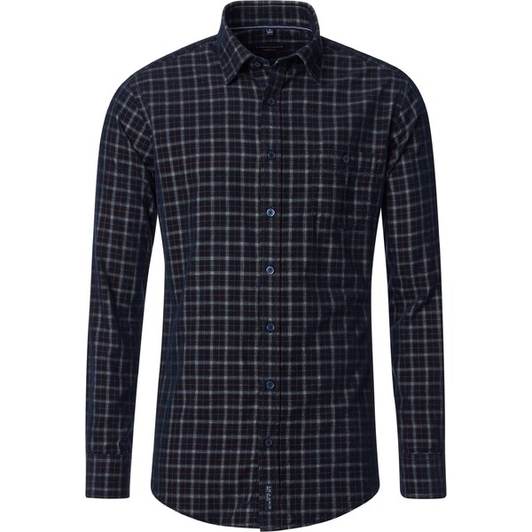 Pánska čierna bavlnená casual košeľa CASA MODA 58321403