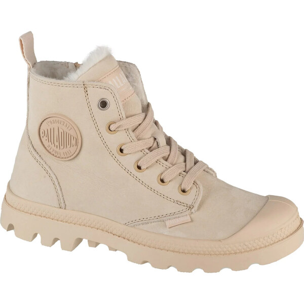 Béžové zateplené členkové tenisky Palladium Pampa Hi Zip WL 95982-217 58321623