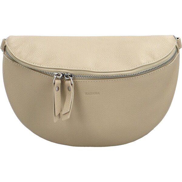 Dámska kožená ľadvinko/kabelka krémová - Katana Jadrieen krémová 58396836
