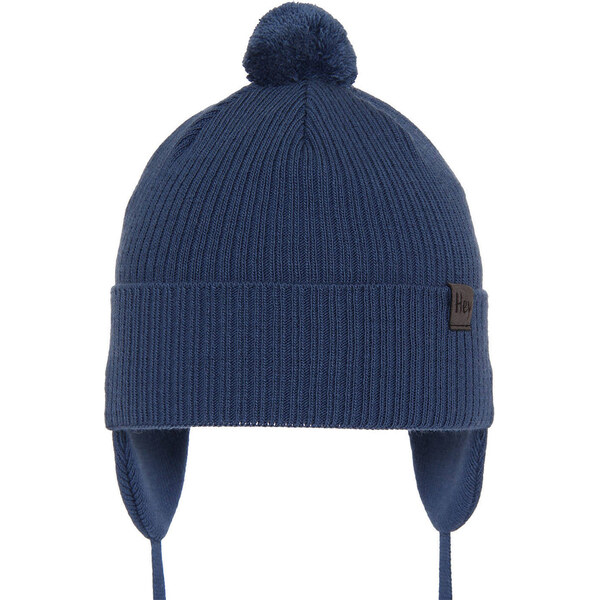 AGBO Chlapčenská jesenná/jarná čiapka modrá s bambulou Axel 58356956