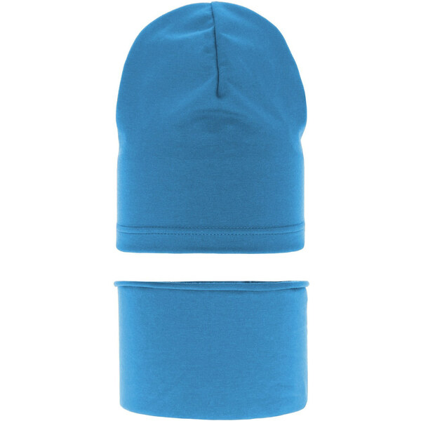 AGBO Jesenný/jarný chlapčenský set: klobúk a tunel Hazel blue 58357159