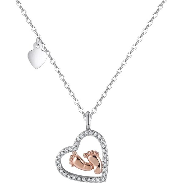 MAJYA Strieborná retiazka s príveskom BABY FEET 11223 64582185