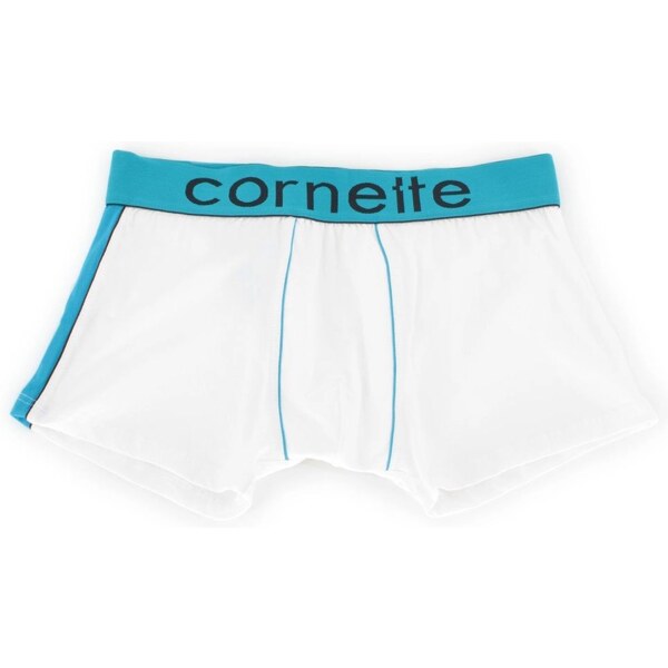 CORNETTE Pánske boxerky High emotion white-turq 58361774