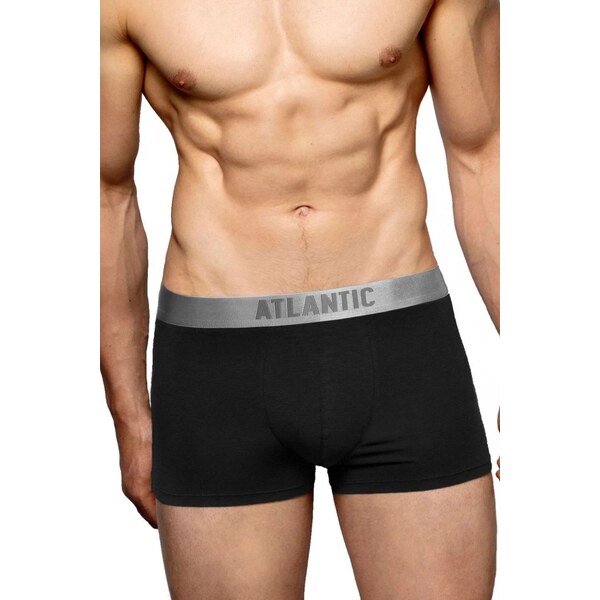 Atlantic Pánske boxerky 012 black 58361786