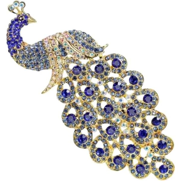 Glory Brošňa Páv s krištáľmi 2131 41141914