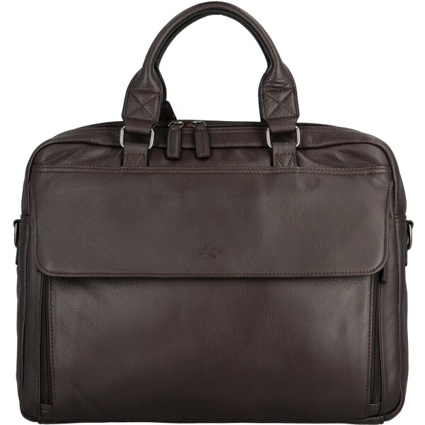 Business kožená taška tmavo hnedá - Katana Eugenio hnedá 58373583