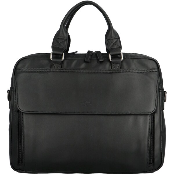 Business kožená taška čierna - Katana Eugenio čierna 58373584