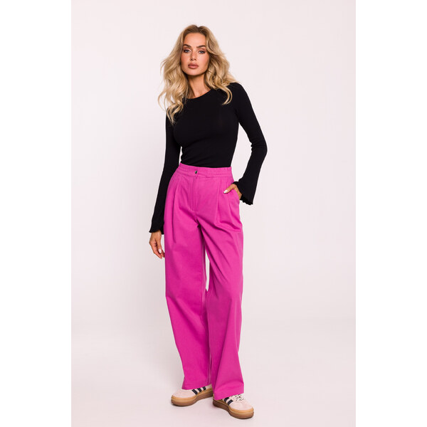 MOE Široké nohavice M799 | pink M799 58372679