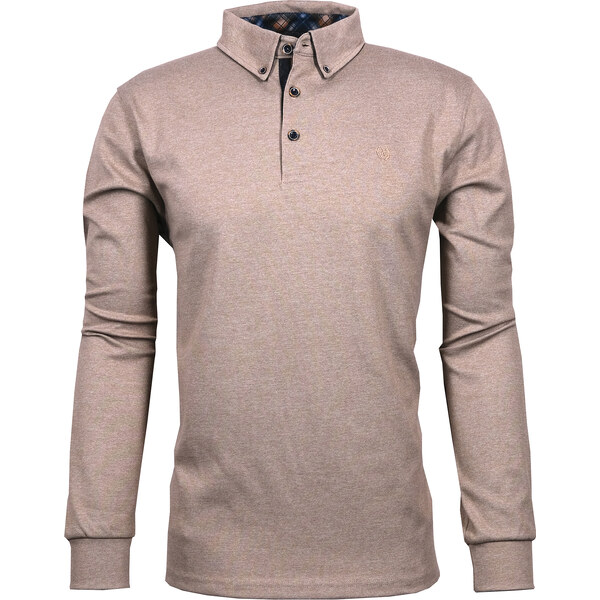 Pánsky béžový polo pulóver MONTE CARLO 58372968