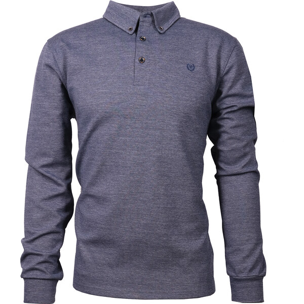 Pánsky modrý polo pulóver MONTE CARLO 58372969