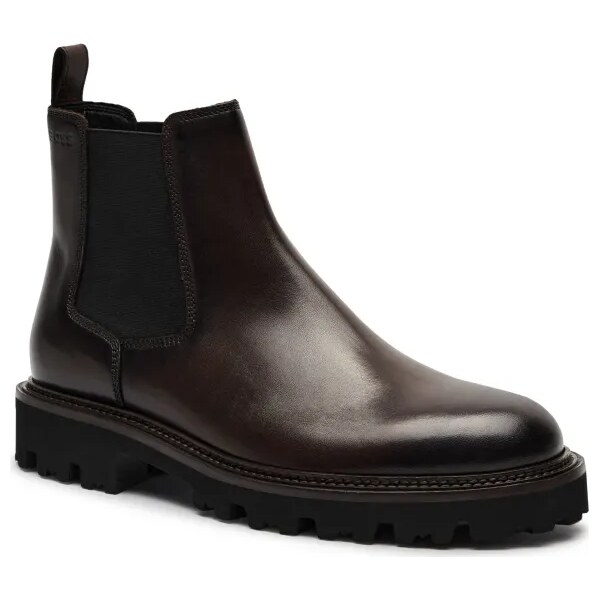 BOSS BLACK Kožené jazdecké topánky Julyo_Cheb_bu 58369103