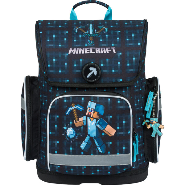 BAAGL Školní aktovka Ergo Minecraft Blue Axe 65244670