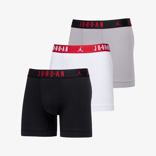 Boxerky Jordan Flight Cotton Core 3-Pack Boxer Brief Black/ White M 58380387