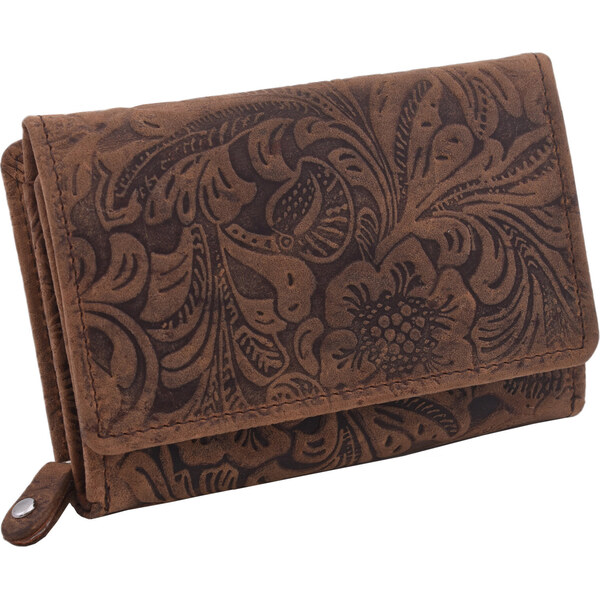 Dámska kožená peňaženka MERCUCIO tmavohnedá 4211823 58385108