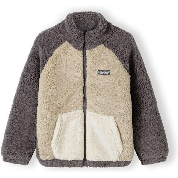 MINOTI Flisová bunda béžová / hnedá 58393748