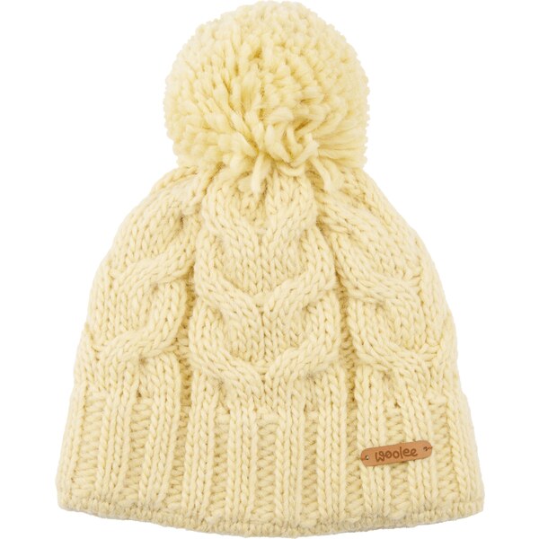 Vlnka Vlnená čiapka s vlnou alpaka s podšívkou Gunia žltá 58397009