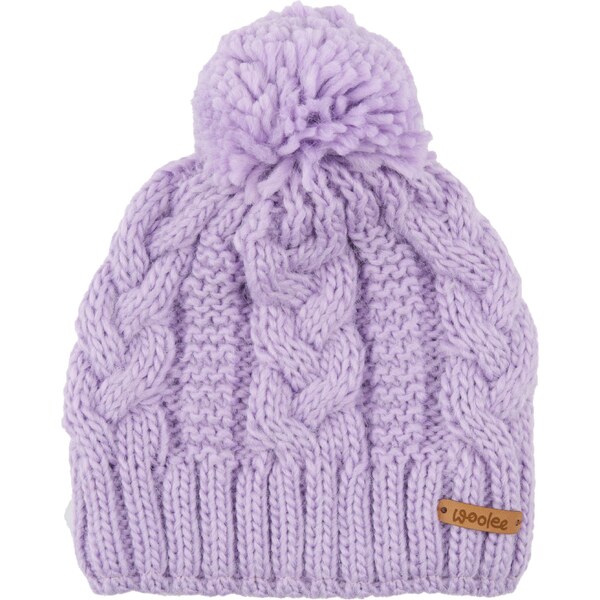 Vlnka Detská čiapka s ovčou vlnou s podšívkou Flora fialová 58397016