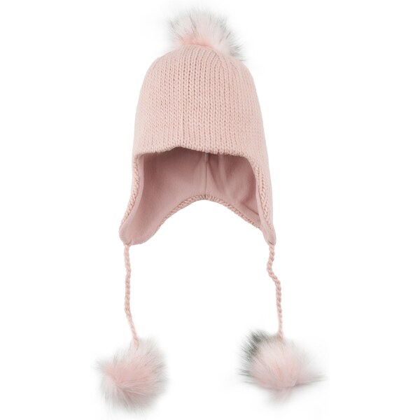 Vlnka Detská čiapka s vlnou alpaka s podšívkou Coco ružová 58397017