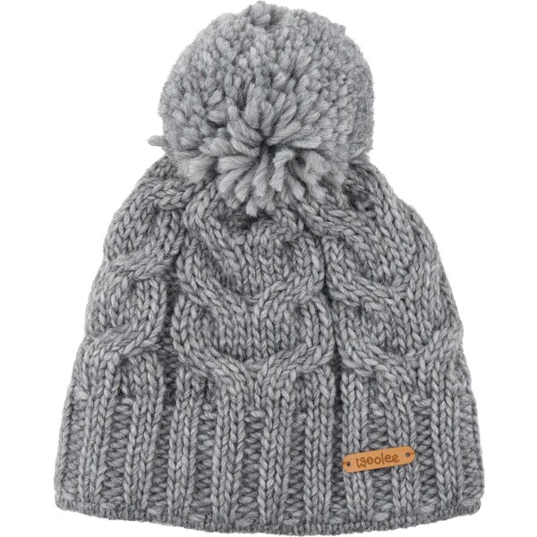 Vlnka Vlnená čiapka s vlnou alpaka s podšívkou Gunia šedá 58397008