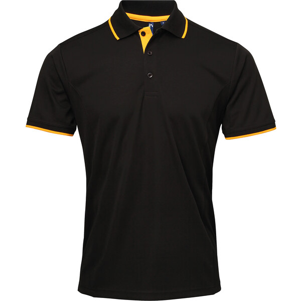 Pánske funkčné polo tričko s kontrastom Premier 62678984