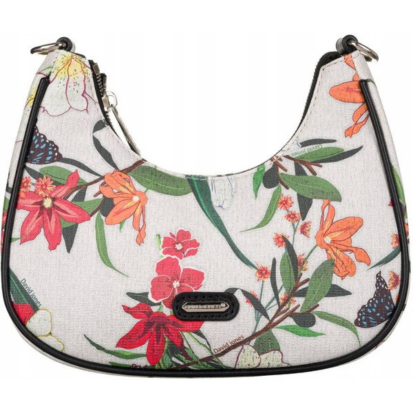 Dámska messenger taška z ekokože s kvetinovým vzorom - David Jones 66065627